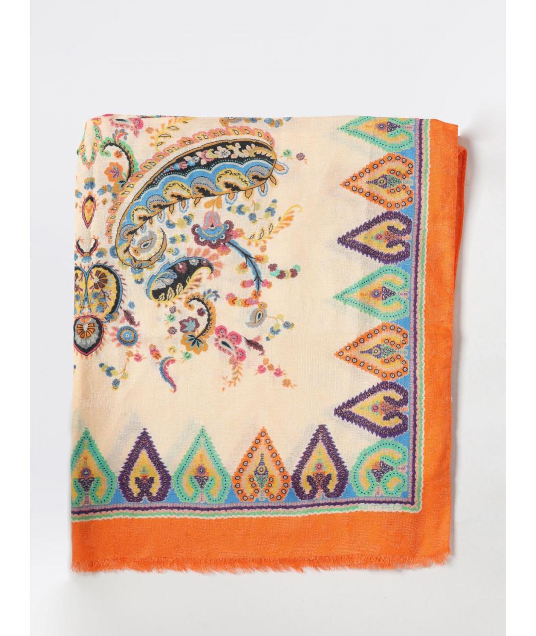 ETRO Мульти хлопковый шарф, фото 5