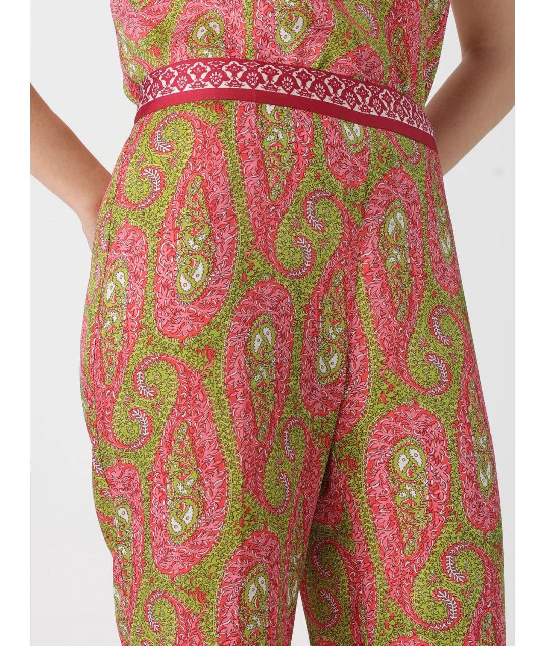 ETRO Мульти полиэстеровые прямые брюки, фото 5