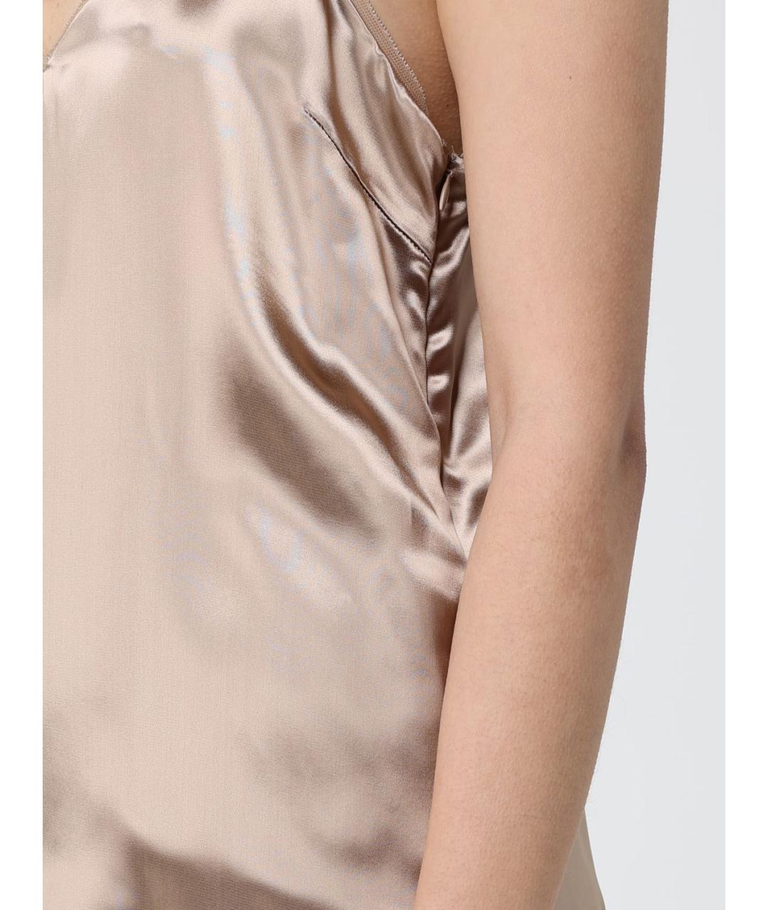 FABIANA FILIPPI Бежевая вискозная майка, фото 3