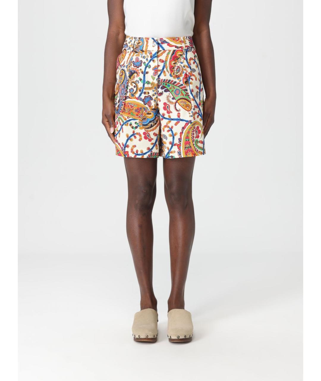 ETRO Мульти хлопко-эластановые шорты, фото 5