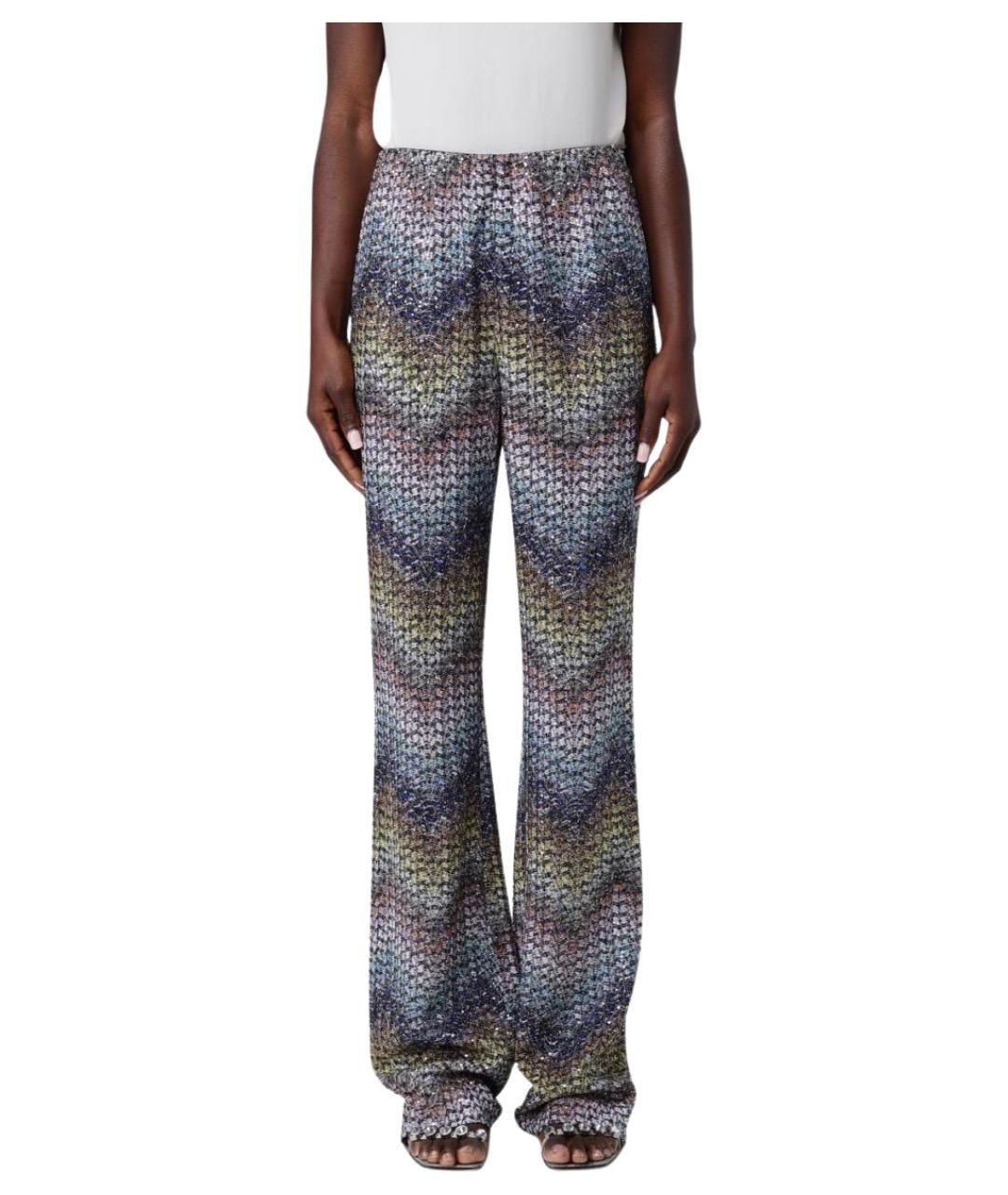MISSONI Мульти вискозные прямые брюки, фото 1