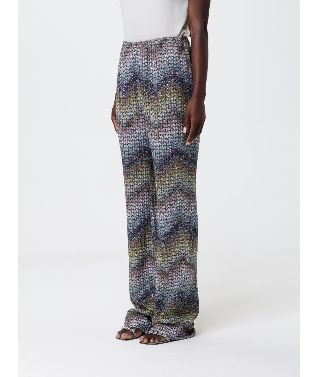 MISSONI Мульти вискозные прямые брюки, фото 3