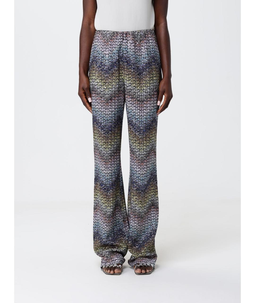 MISSONI Мульти вискозные прямые брюки, фото 5