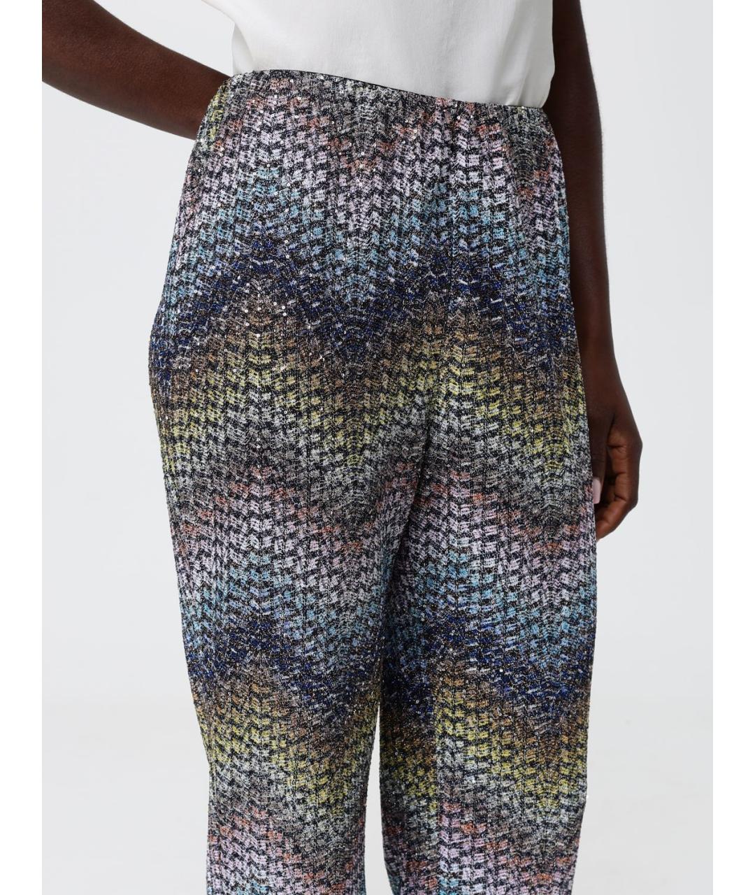 MISSONI Мульти вискозные прямые брюки, фото 4