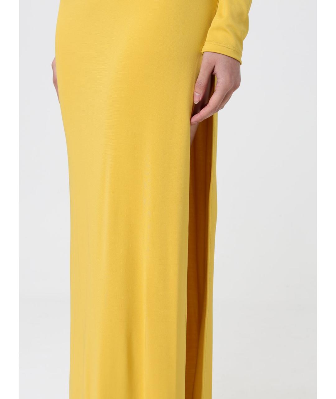 ELISABETTA FRANCHI Желтое вечернее платье, фото 3