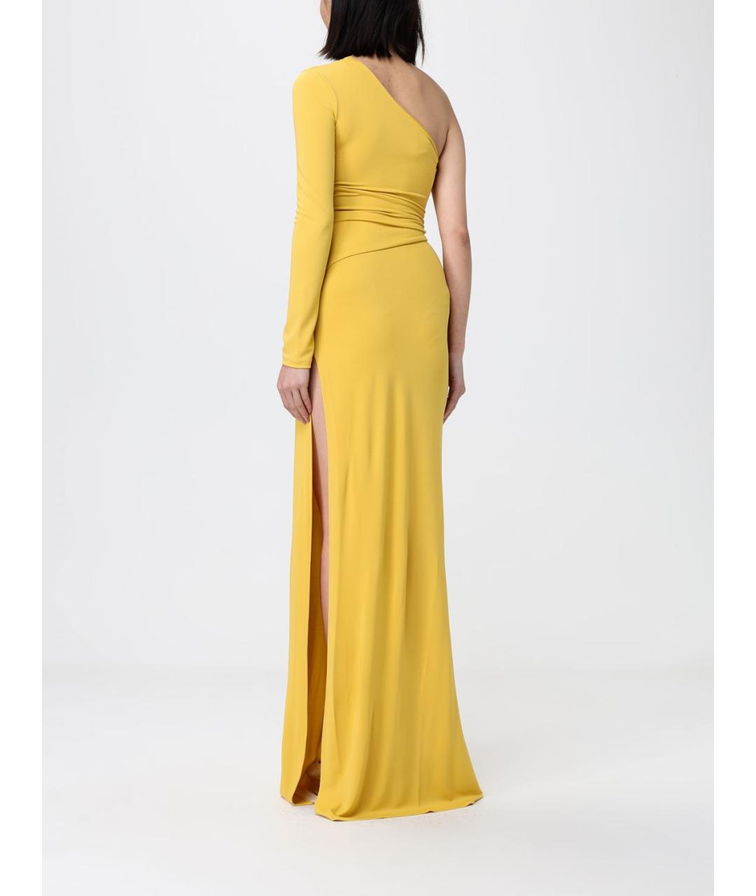 ELISABETTA FRANCHI Желтое вечернее платье, фото 2