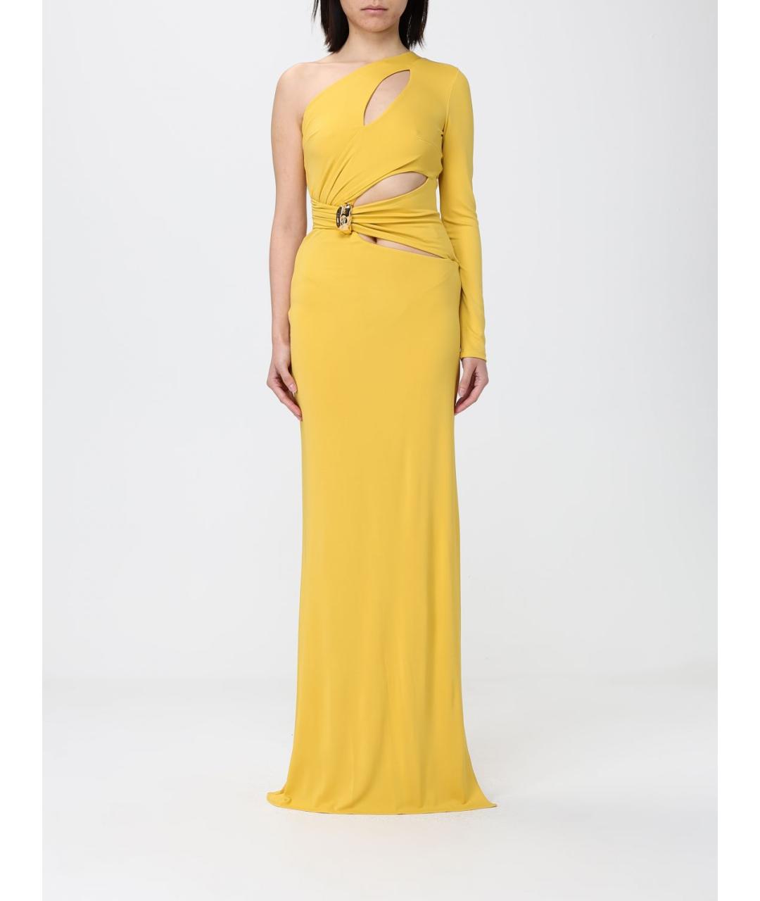 ELISABETTA FRANCHI Желтое вечернее платье, фото 4