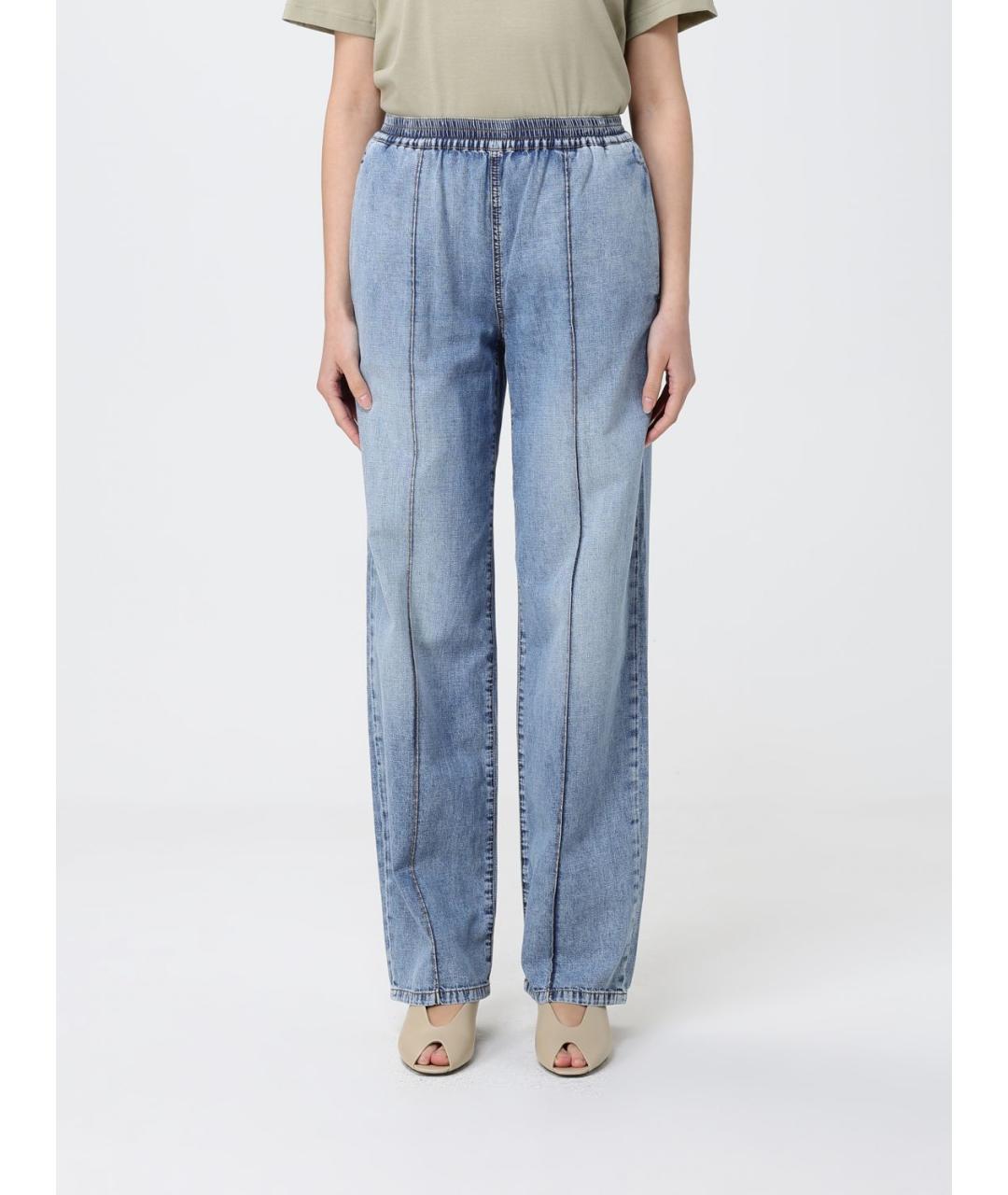 FABIANA FILIPPI Голубые прямые брюки, фото 4