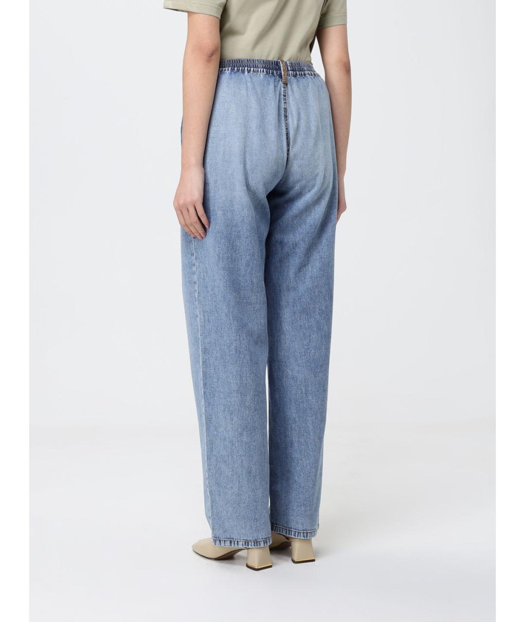 FABIANA FILIPPI Голубые прямые брюки, фото 2