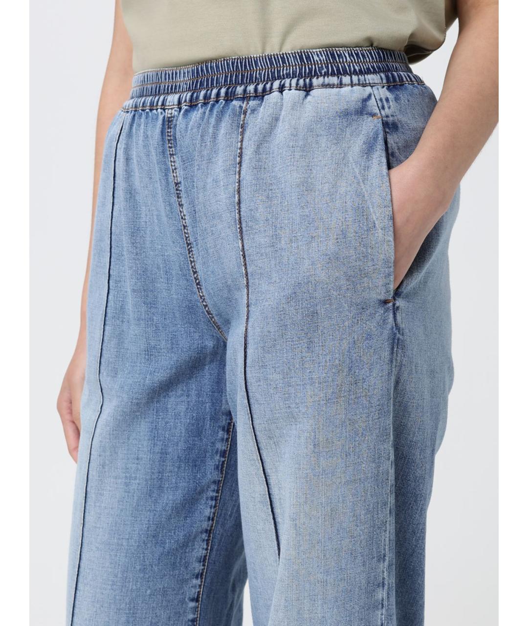 FABIANA FILIPPI Голубые прямые брюки, фото 3