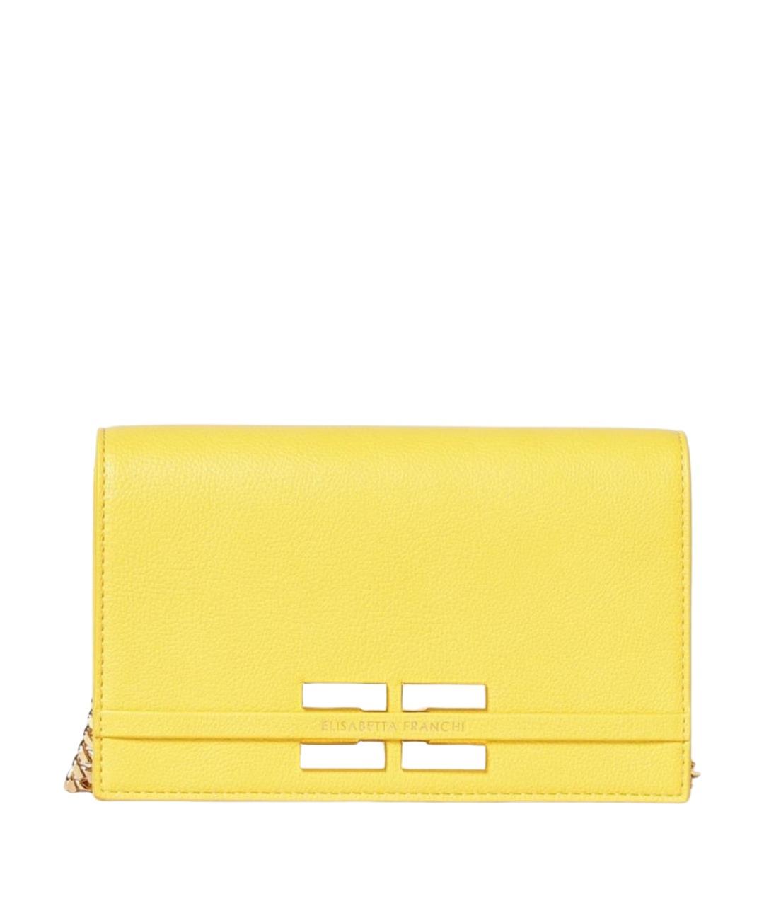 ELISABETTA FRANCHI Желтая сумка через плечо, фото 1