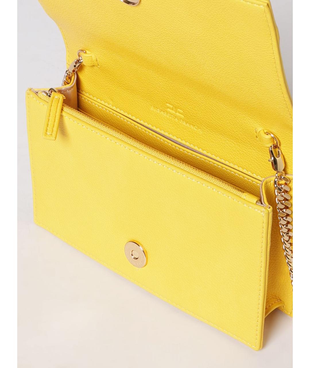 ELISABETTA FRANCHI Желтая сумка через плечо, фото 3