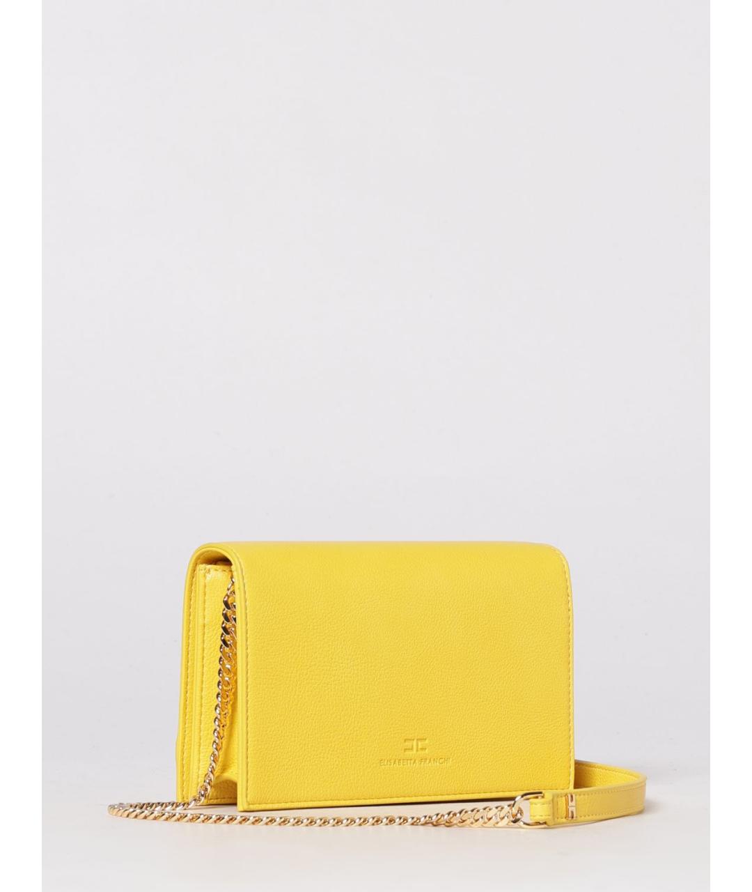ELISABETTA FRANCHI Желтая сумка через плечо, фото 2