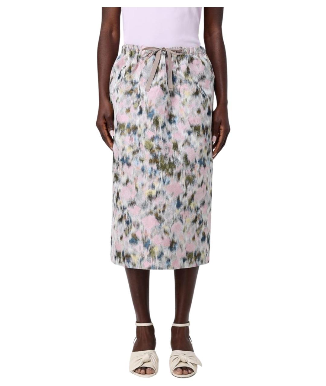 FABIANA FILIPPI Мульти полиэстеровая юбка миди, фото 1