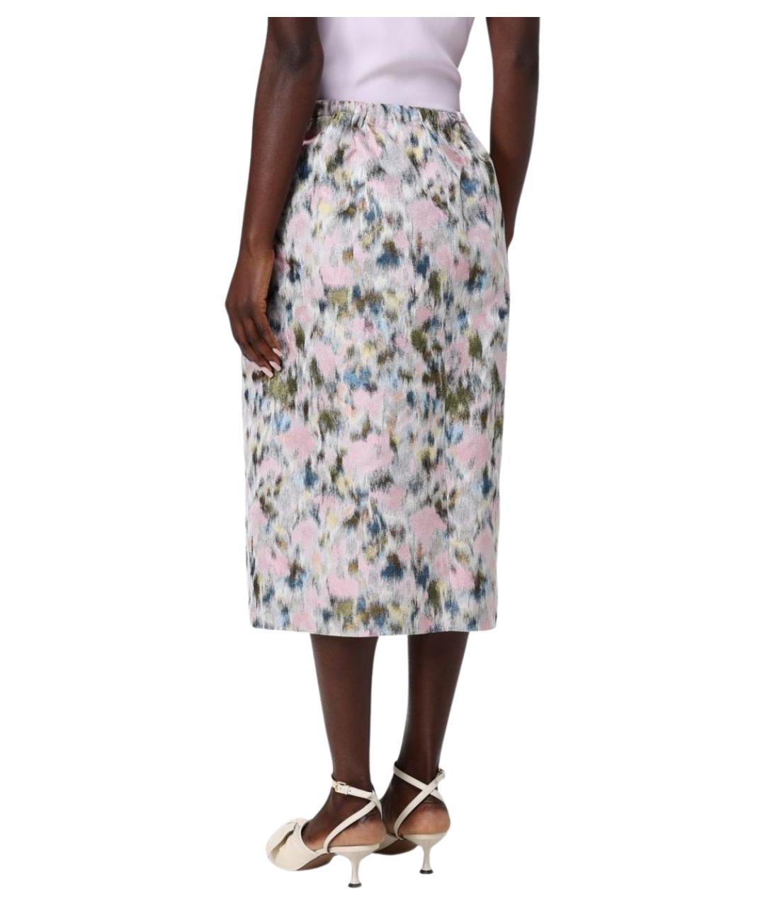 FABIANA FILIPPI Мульти полиэстеровая юбка миди, фото 3