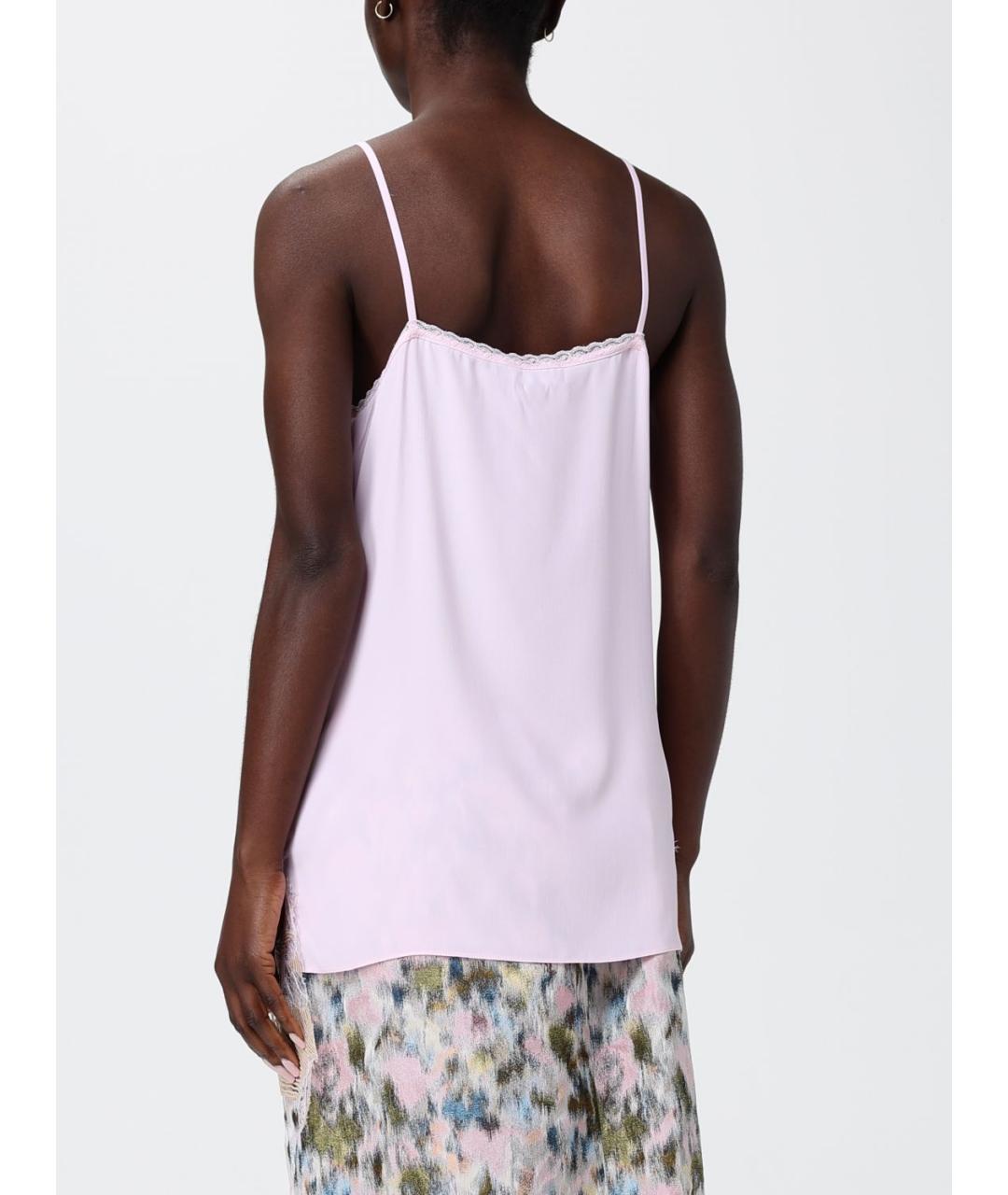 FABIANA FILIPPI Розовая ацетатная майка, фото 3