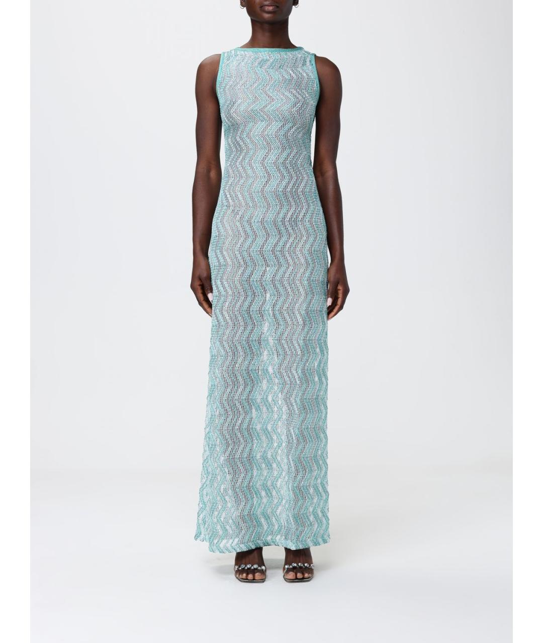MISSONI Бирюзовое повседневное платье, фото 5