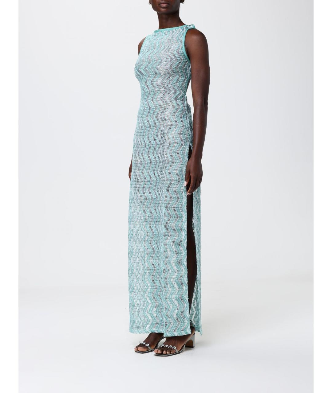 MISSONI Бирюзовое повседневное платье, фото 3