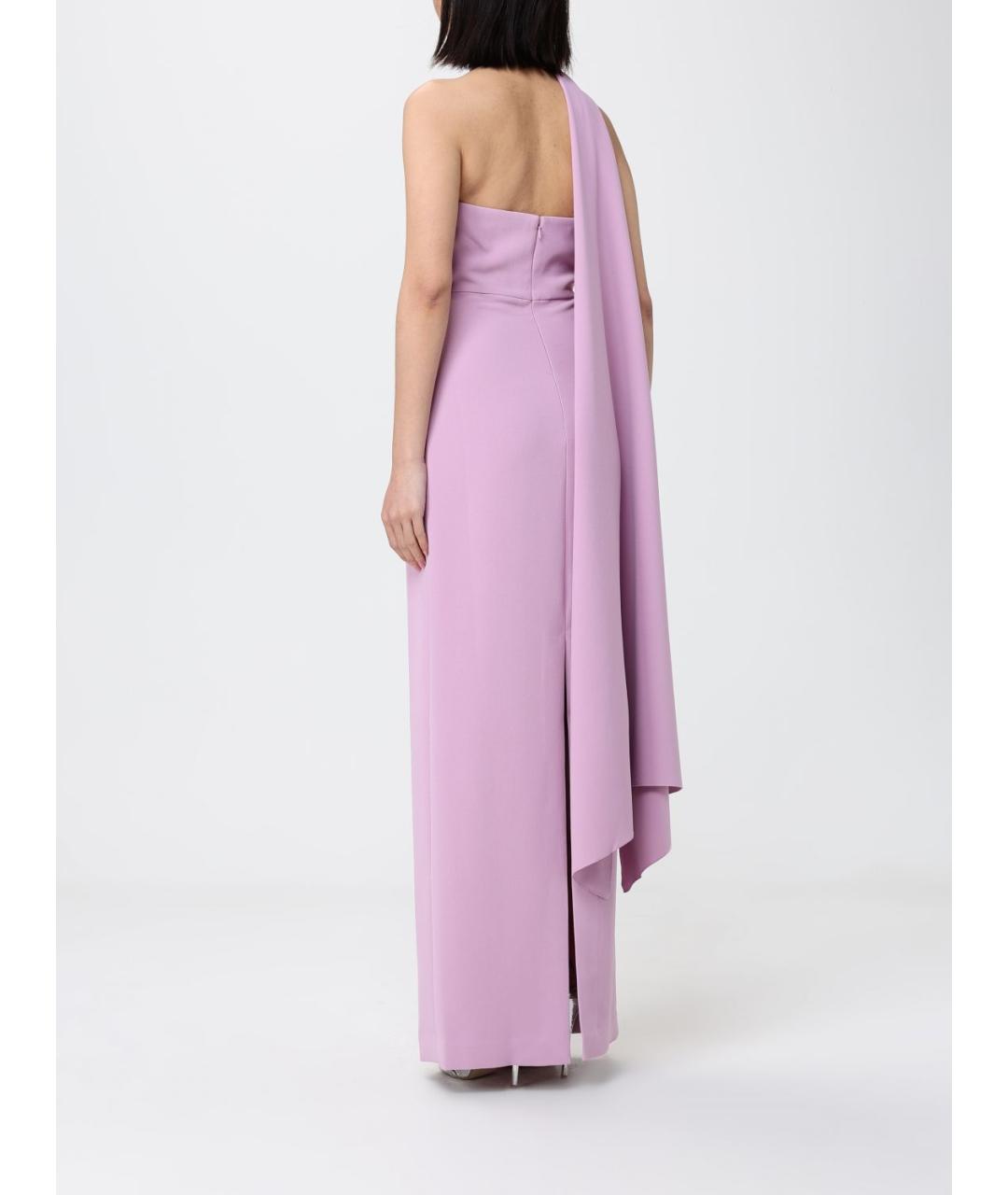 SOLACE LONDON Фиолетовое полиэстеровое коктейльное платье, фото 2