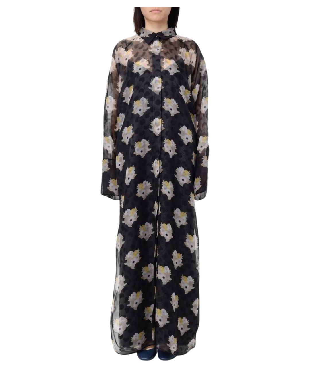 FENDI Черное шелковое платье, фото 1