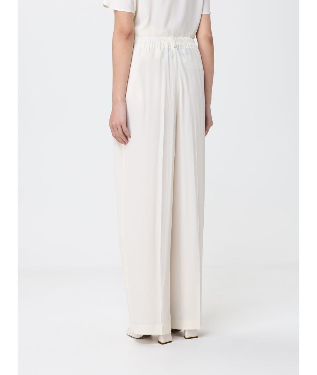 FABIANA FILIPPI Бежевые ацетатные прямые брюки, фото 2