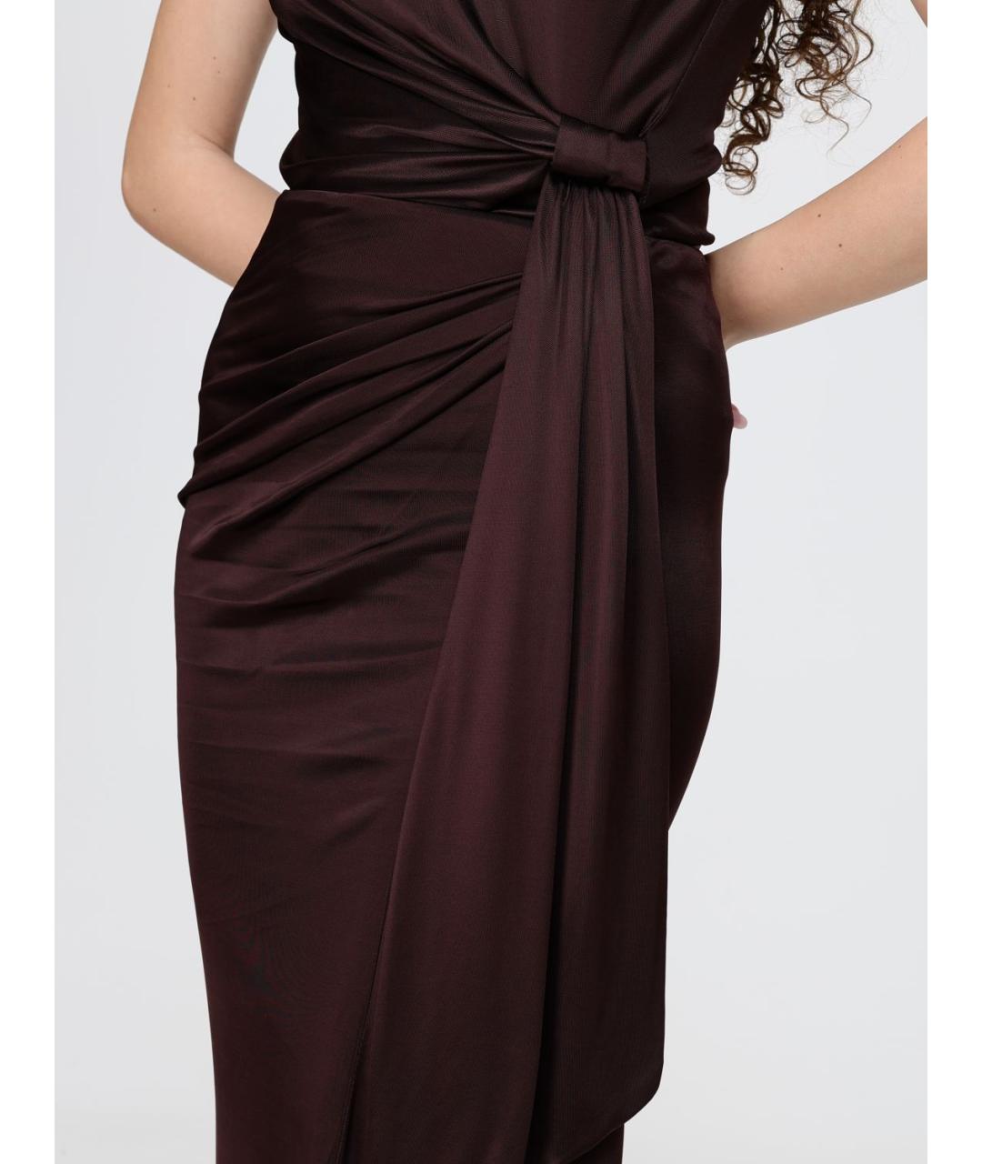 ELISABETTA FRANCHI Коричневая майка, фото 4