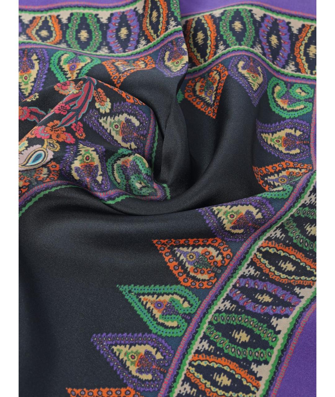 ETRO Синий шелковый платок, фото 3