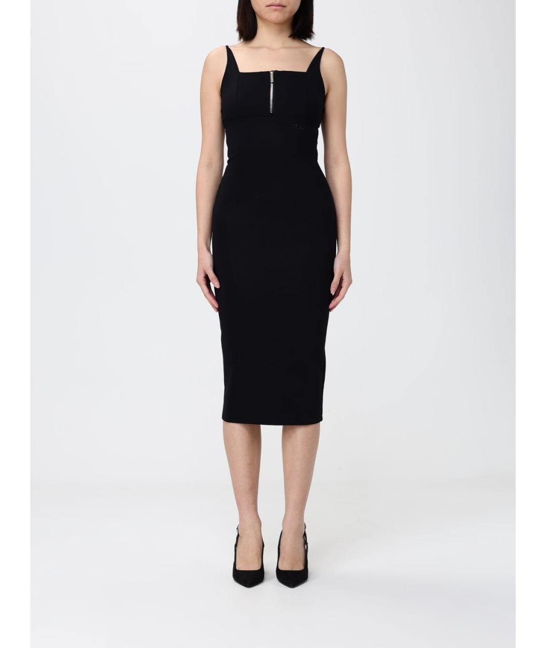 ARMANI EXCHANGE Черное полиамидовое повседневное платье, фото 4