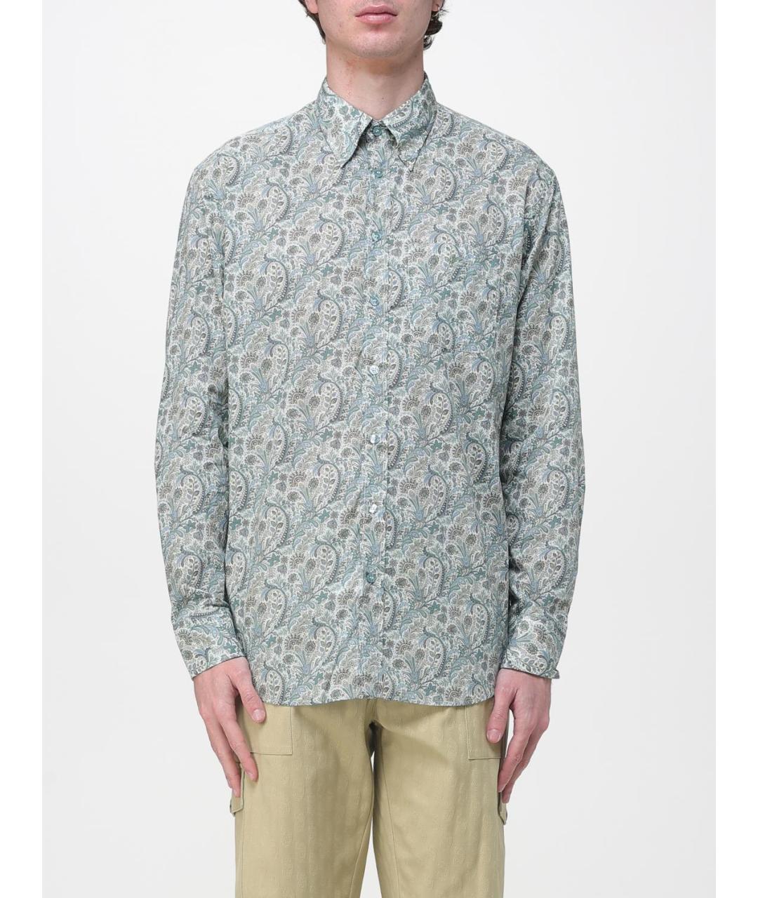 ETRO Зеленая хлопковая кэжуал рубашка, фото 6