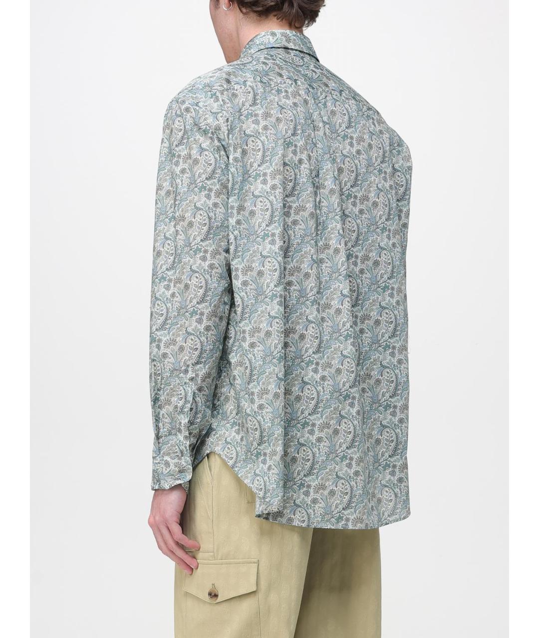 ETRO Зеленая хлопковая кэжуал рубашка, фото 3