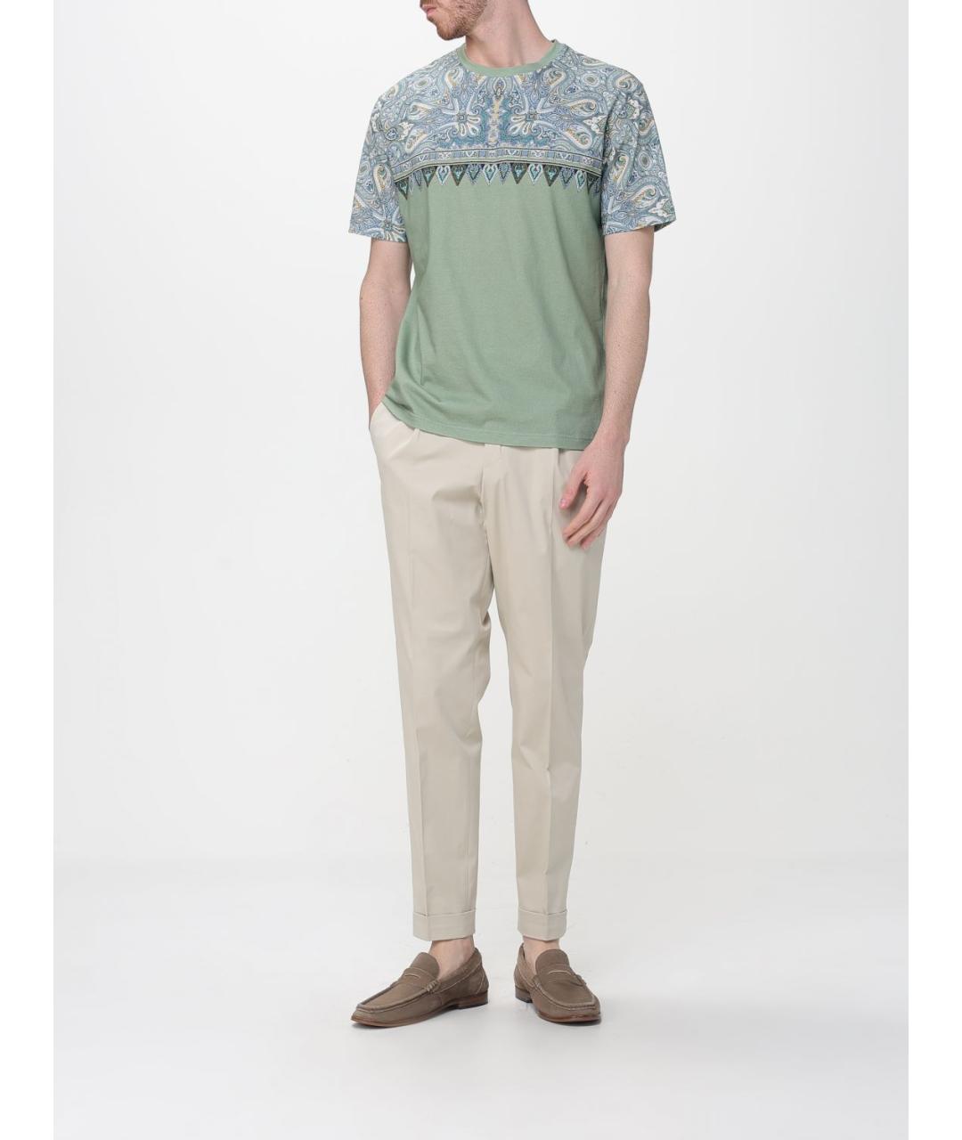 ETRO Зеленая хлопковая футболка, фото 2