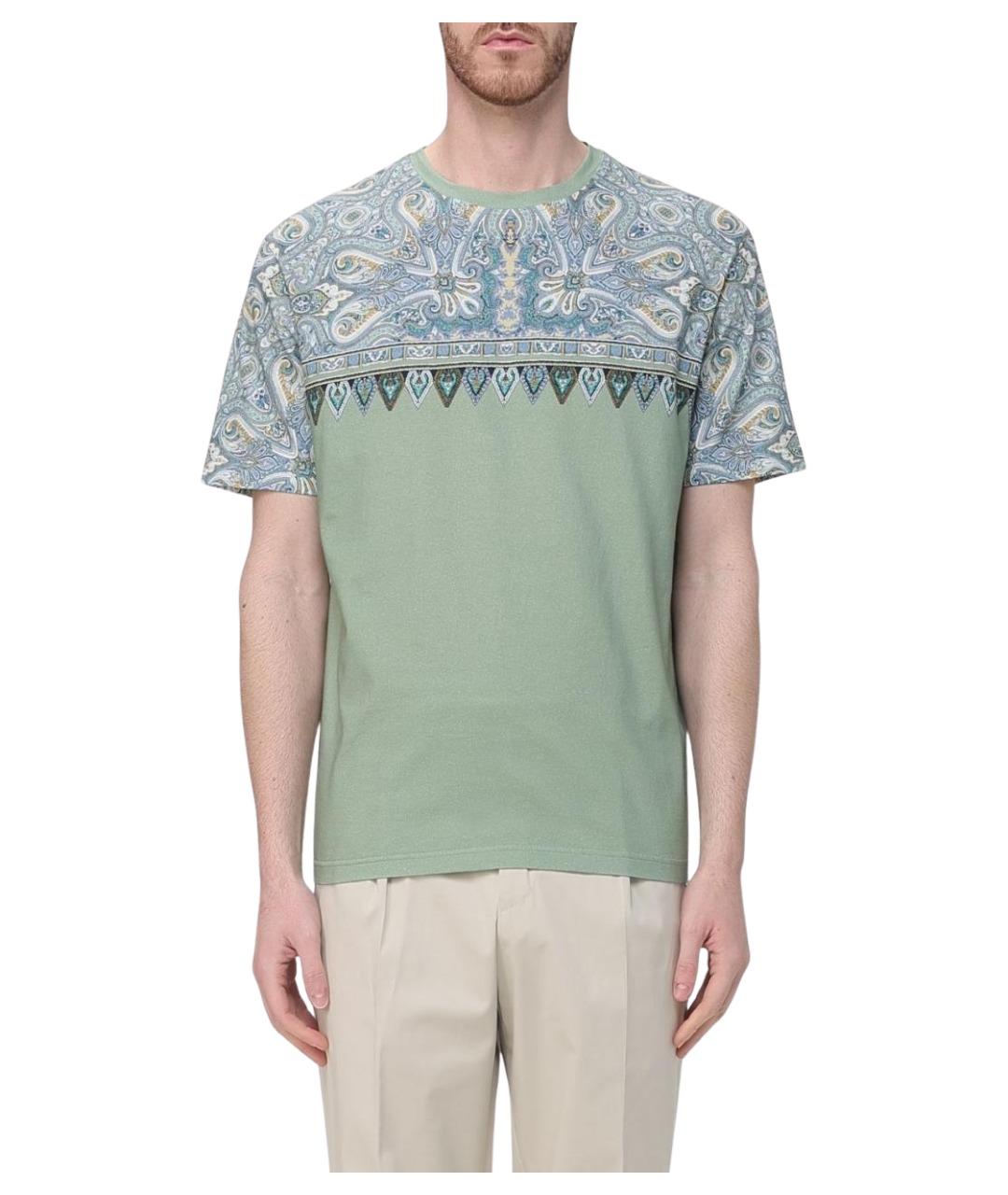 ETRO Зеленая хлопковая футболка, фото 1
