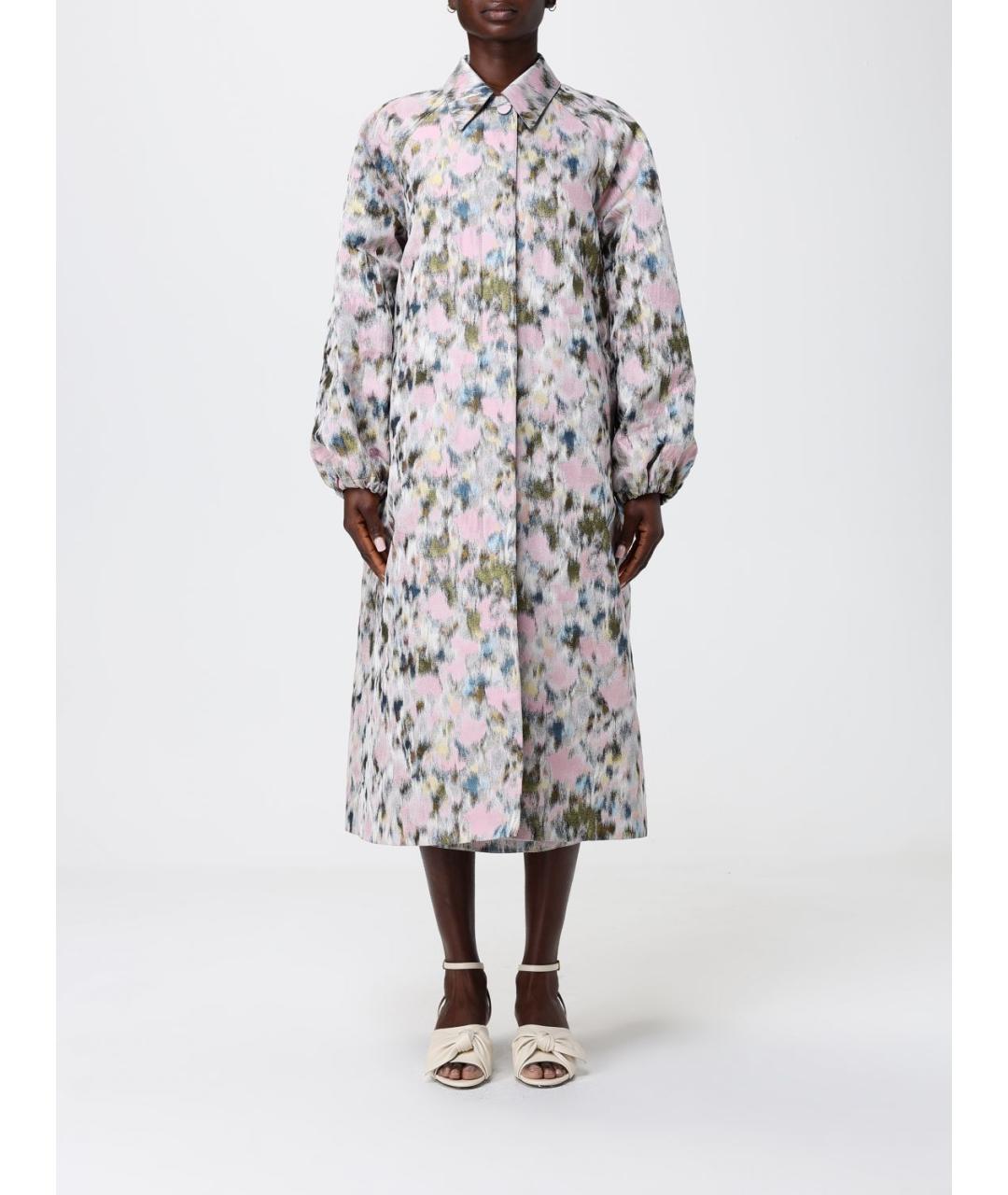 FABIANA FILIPPI Розовое полиэстеровое пальто, фото 6