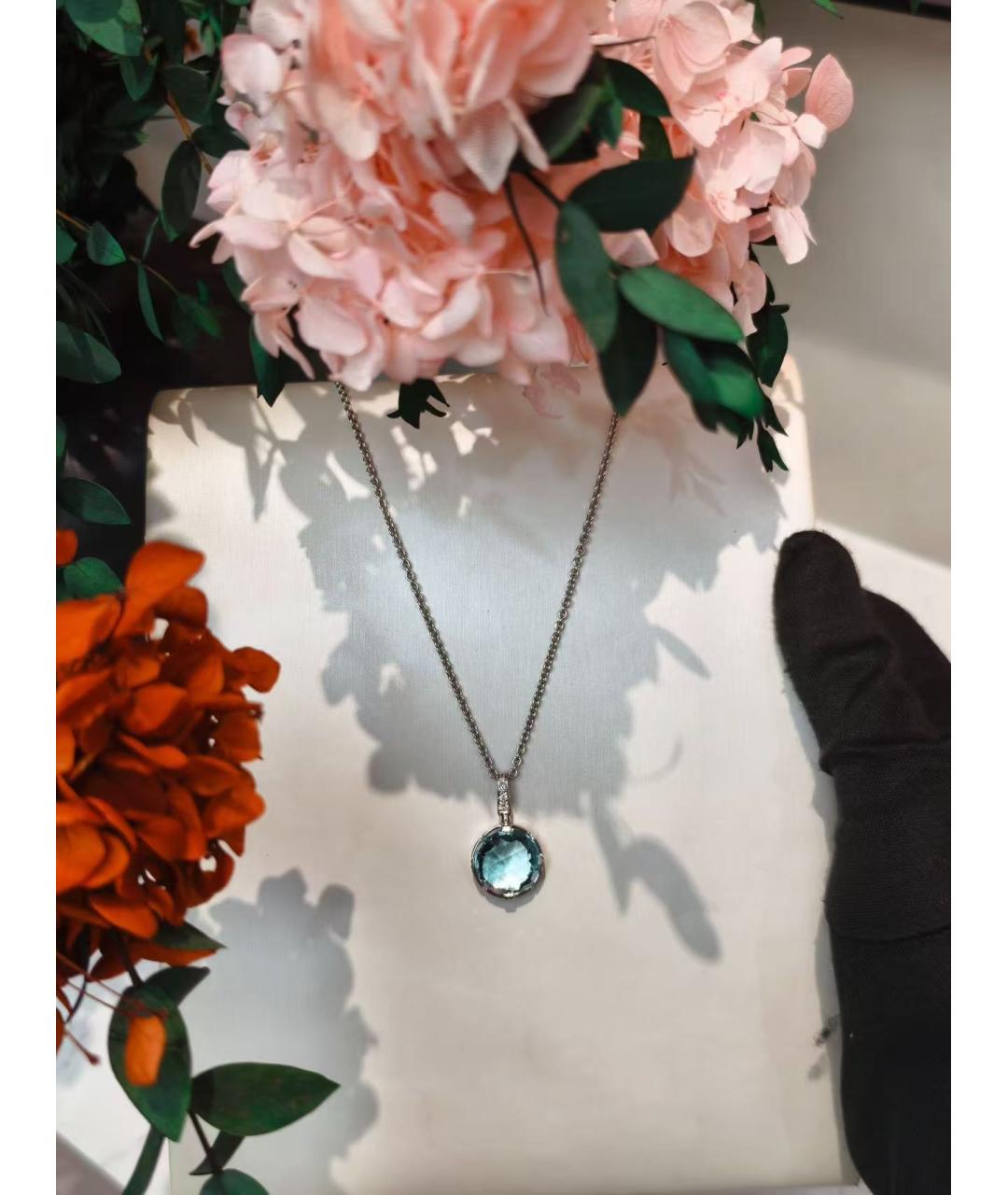 BVLGARI Серебряное колье из белого золота, фото 3