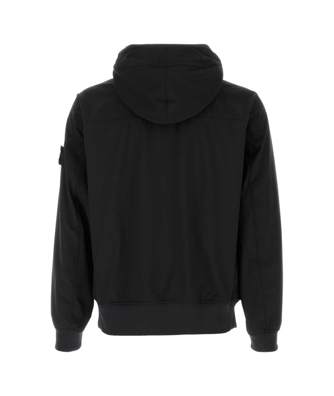 STONE ISLAND Черная полиэстеровая куртка, фото 2