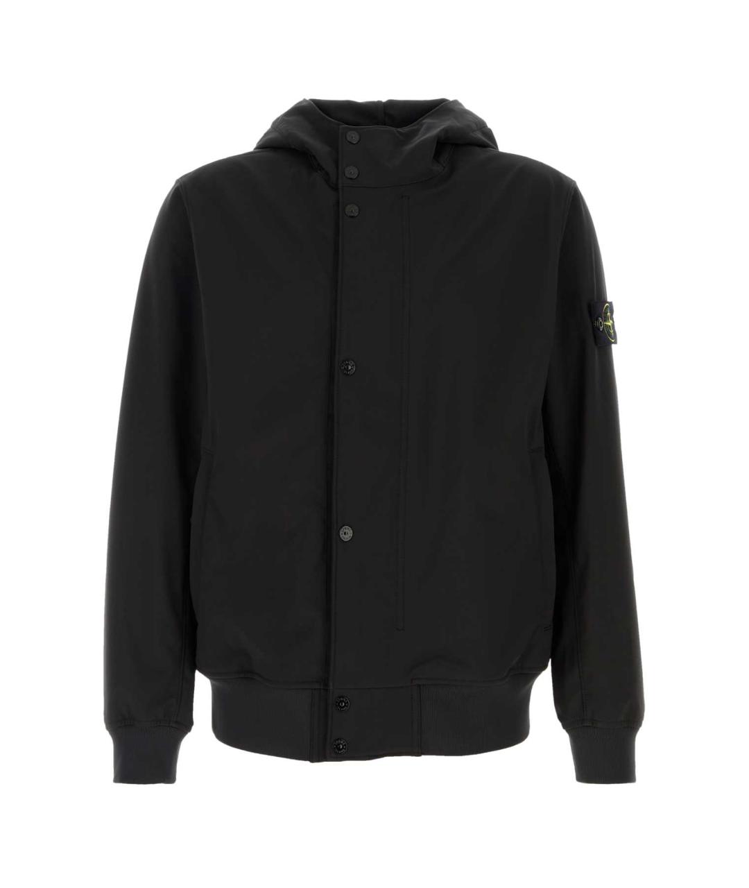 STONE ISLAND Черная полиэстеровая куртка, фото 1