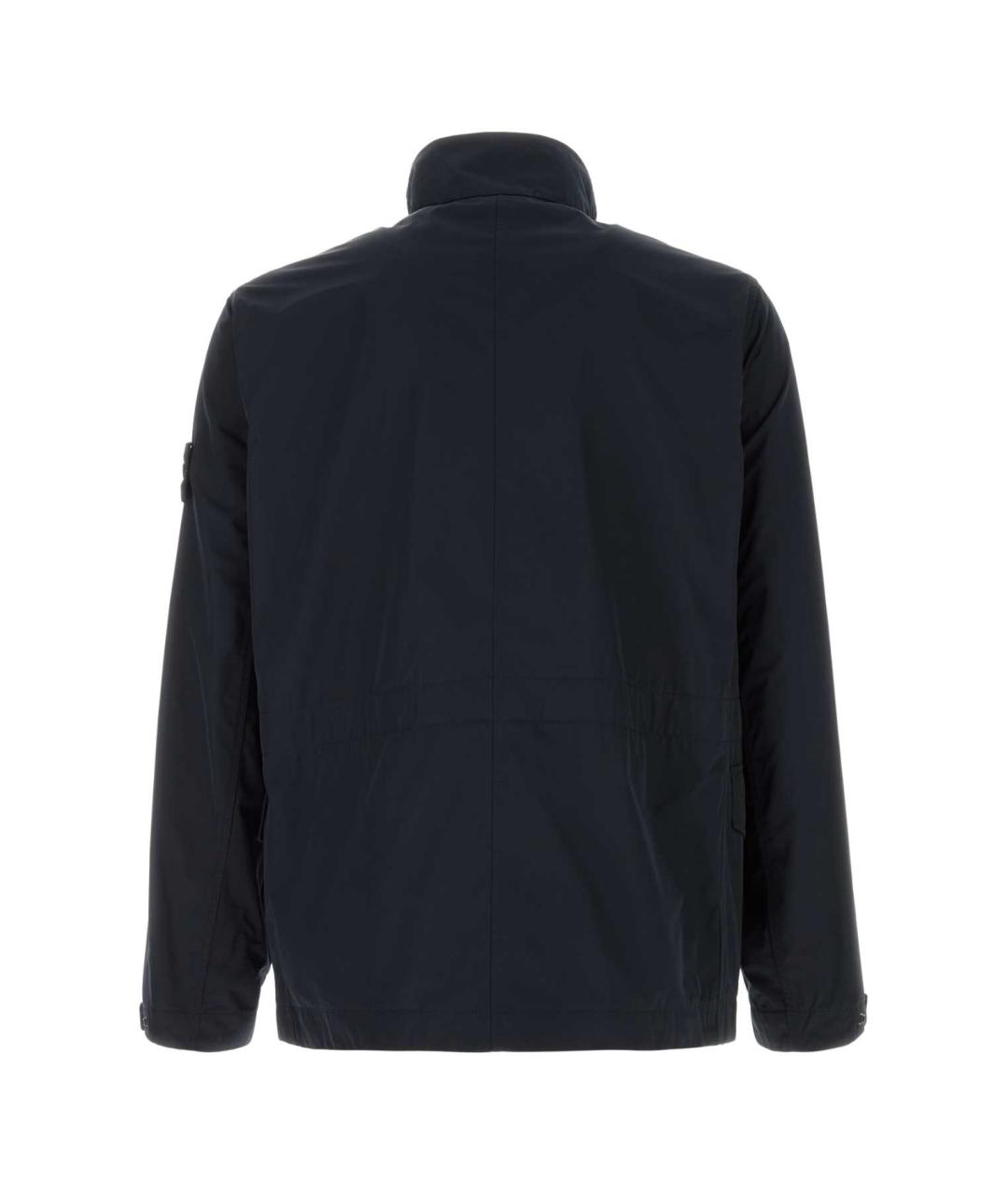 STONE ISLAND Темно-синяя полиэстеровая куртка, фото 2