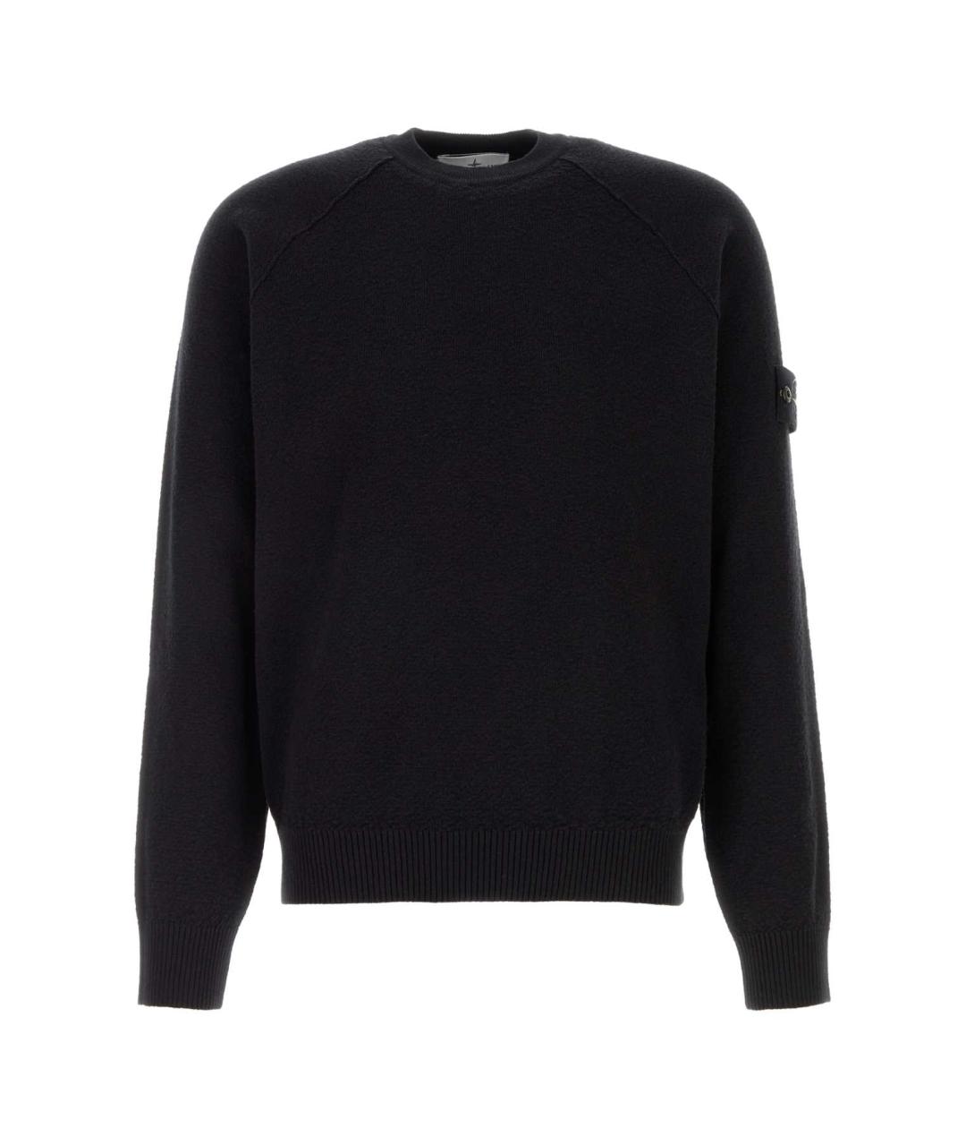 STONE ISLAND Темно-синий хлопковый джемпер / свитер, фото 1