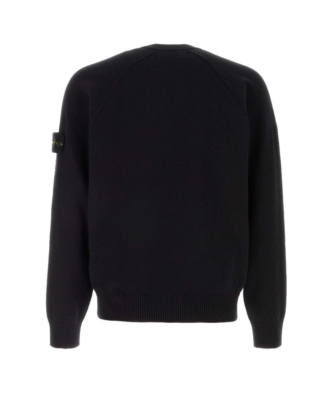 STONE ISLAND Темно-синий хлопковый джемпер / свитер, фото 2