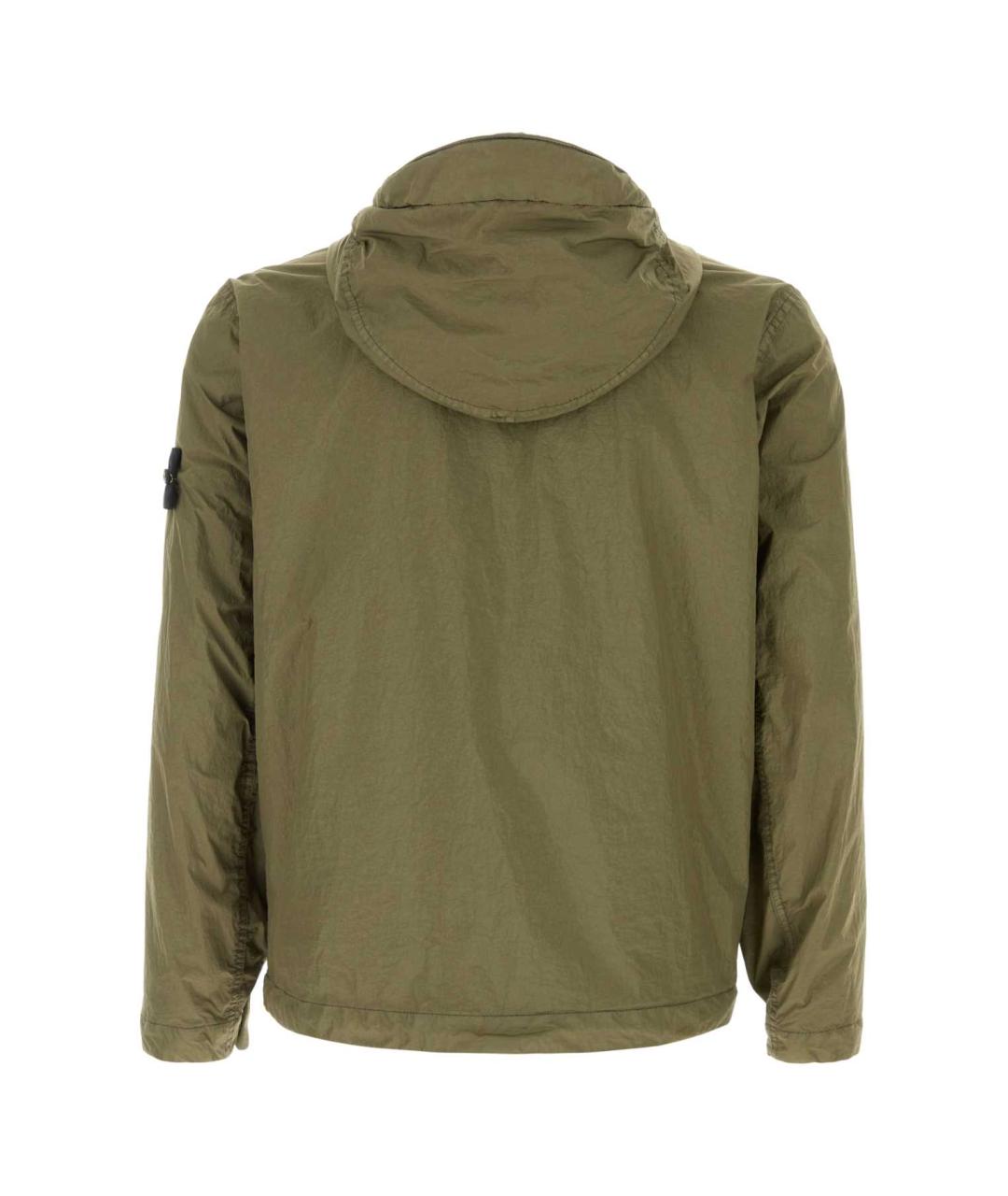 STONE ISLAND Зеленая полиамидовая куртка, фото 2