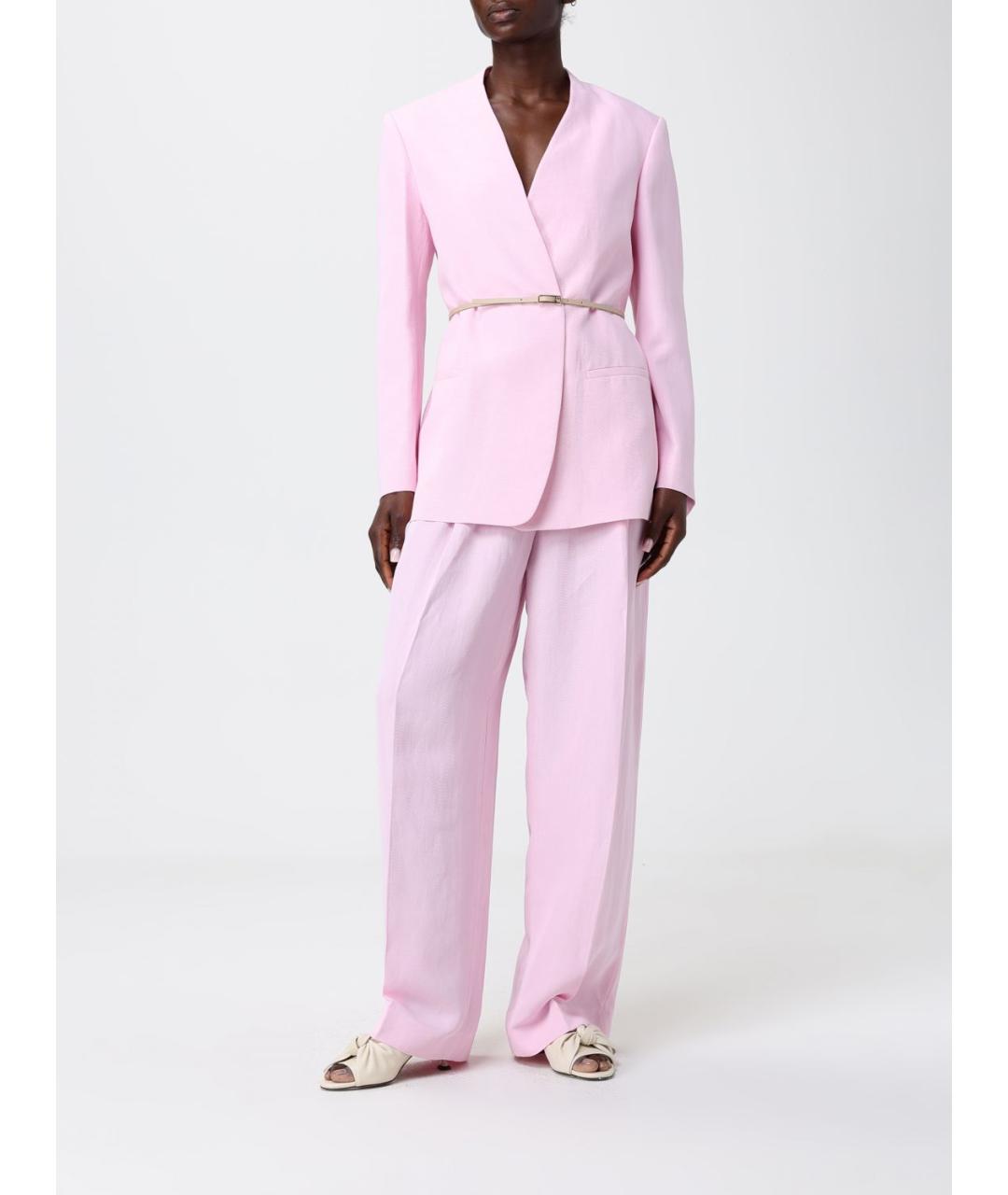 FABIANA FILIPPI Розовый вискозный жакет/пиджак, фото 2