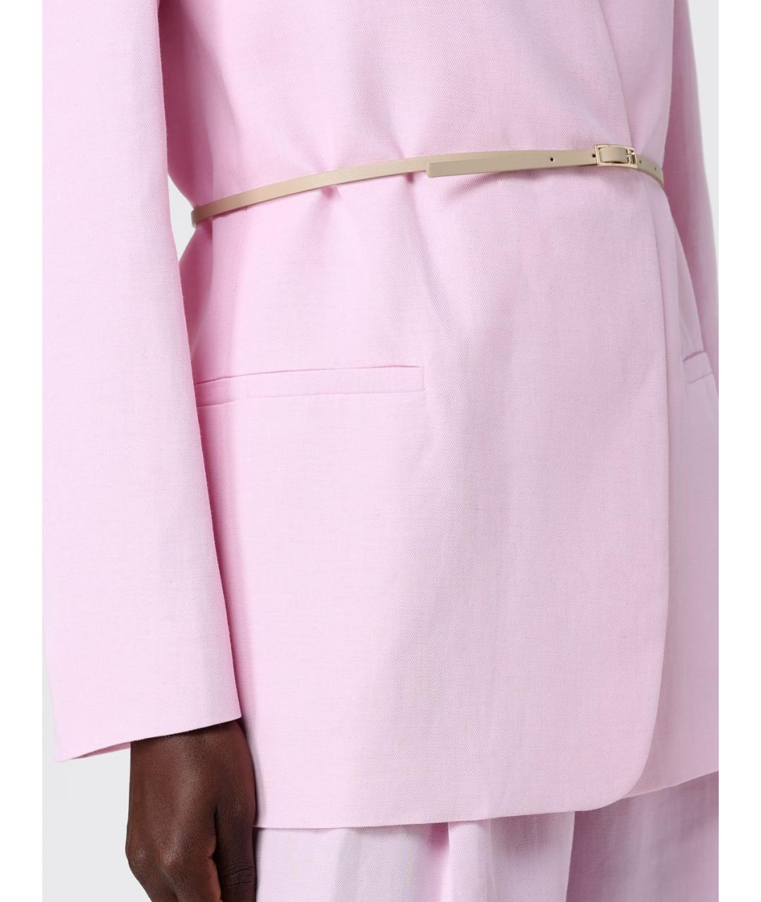 FABIANA FILIPPI Розовый вискозный жакет/пиджак, фото 4