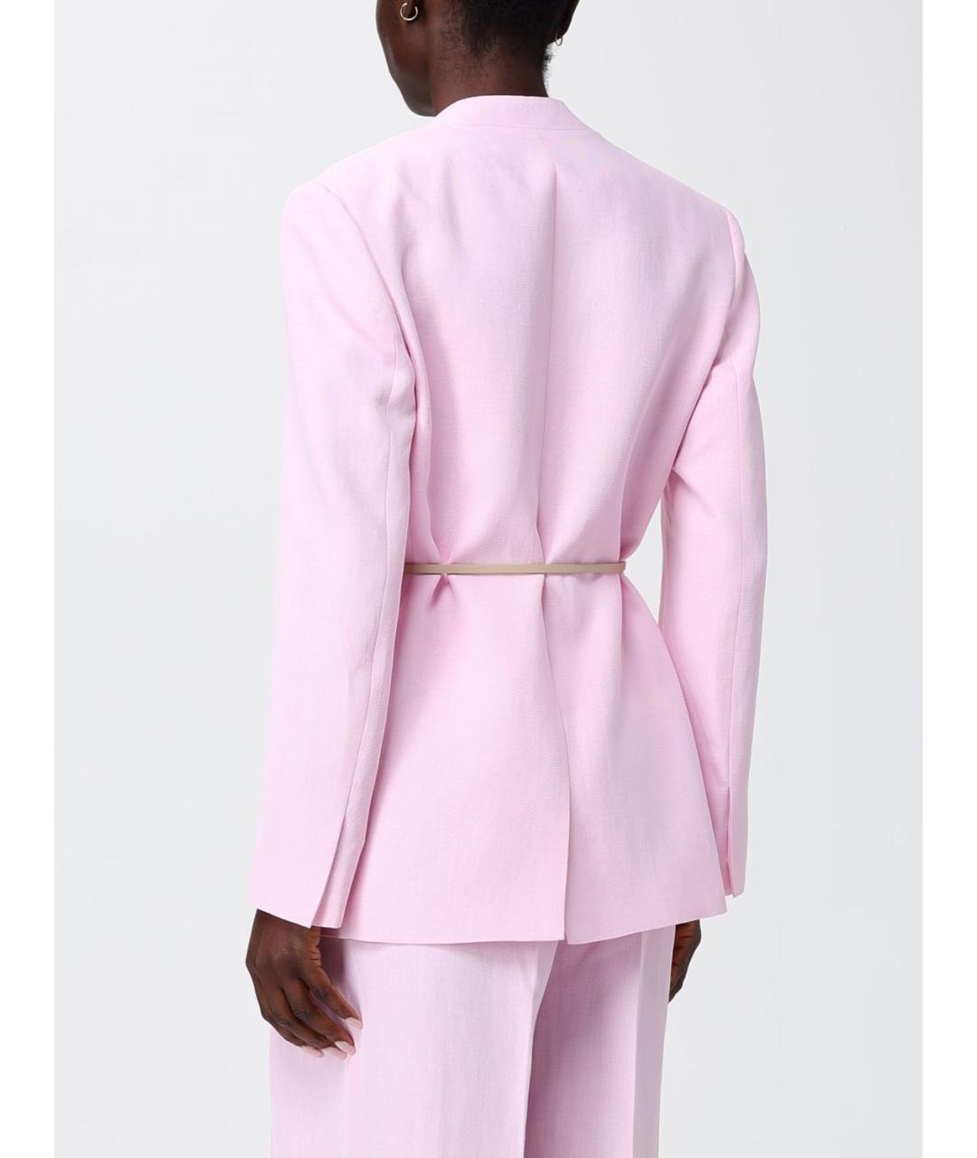 FABIANA FILIPPI Розовый вискозный жакет/пиджак, фото 3