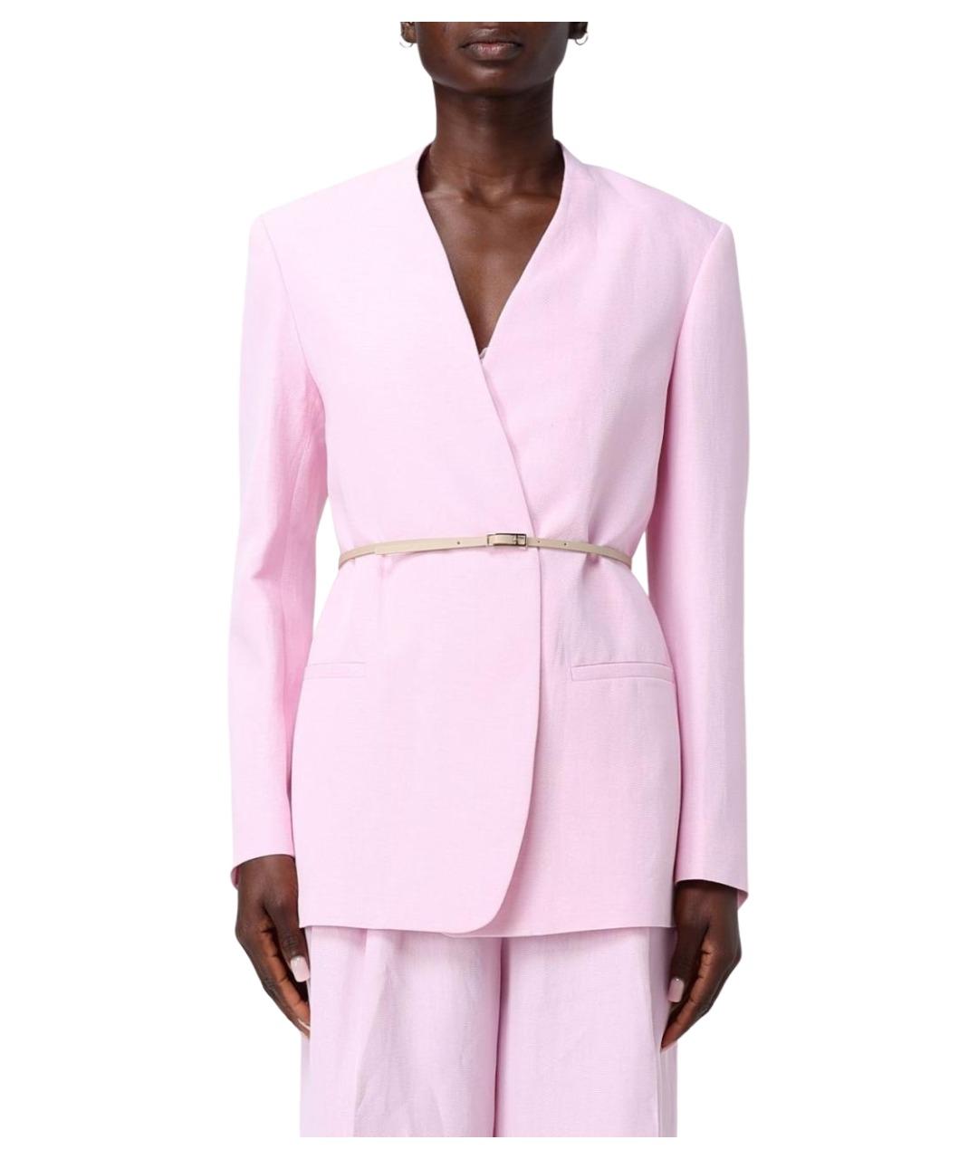FABIANA FILIPPI Розовый вискозный жакет/пиджак, фото 1
