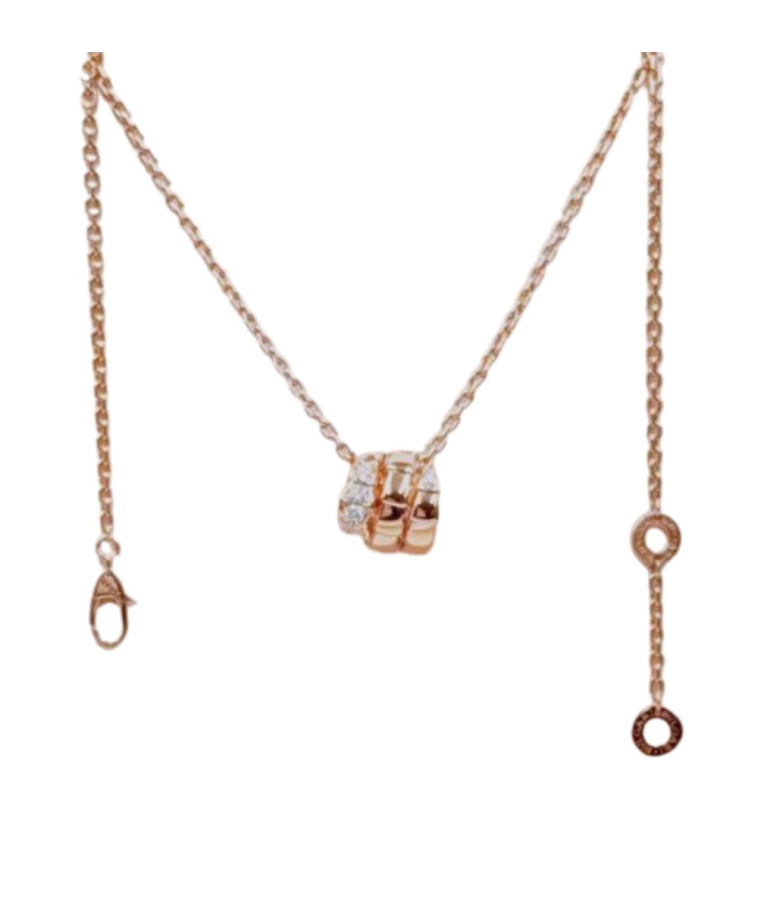 BVLGARI Золотое колье из розового золота, фото 9