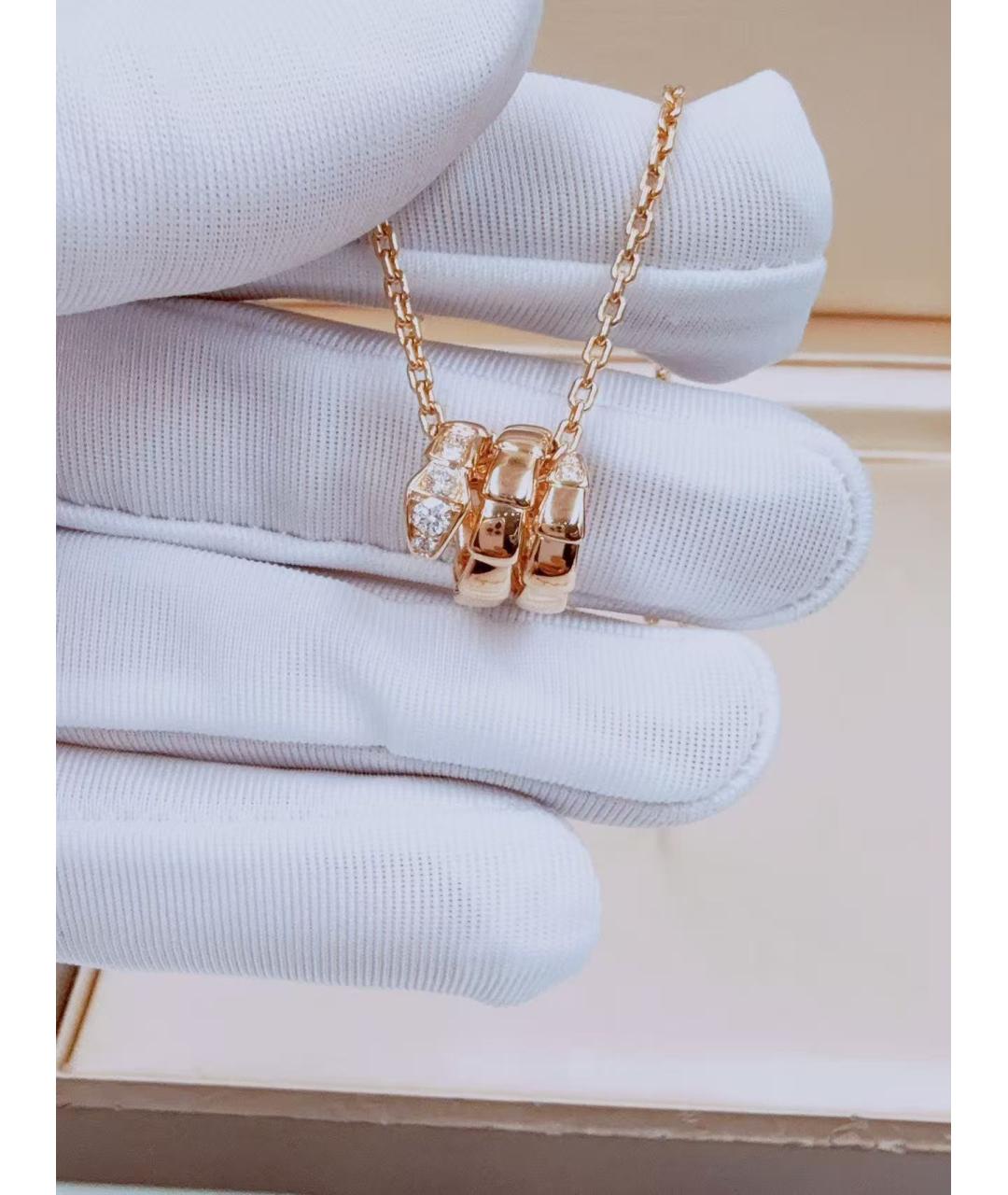 BVLGARI Золотое колье из розового золота, фото 5