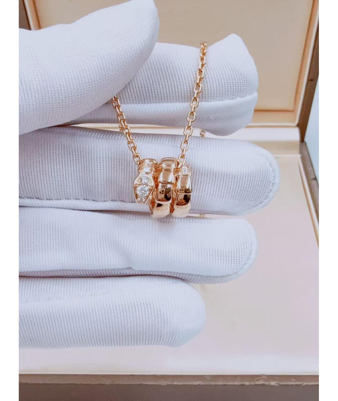 BVLGARI Золотое колье из розового золота, фото 3