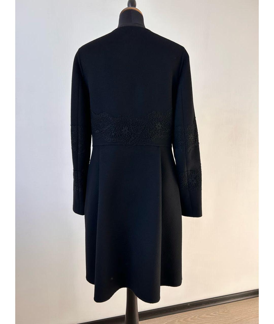 VALENTINO Черное шерстяное пальто, фото 2