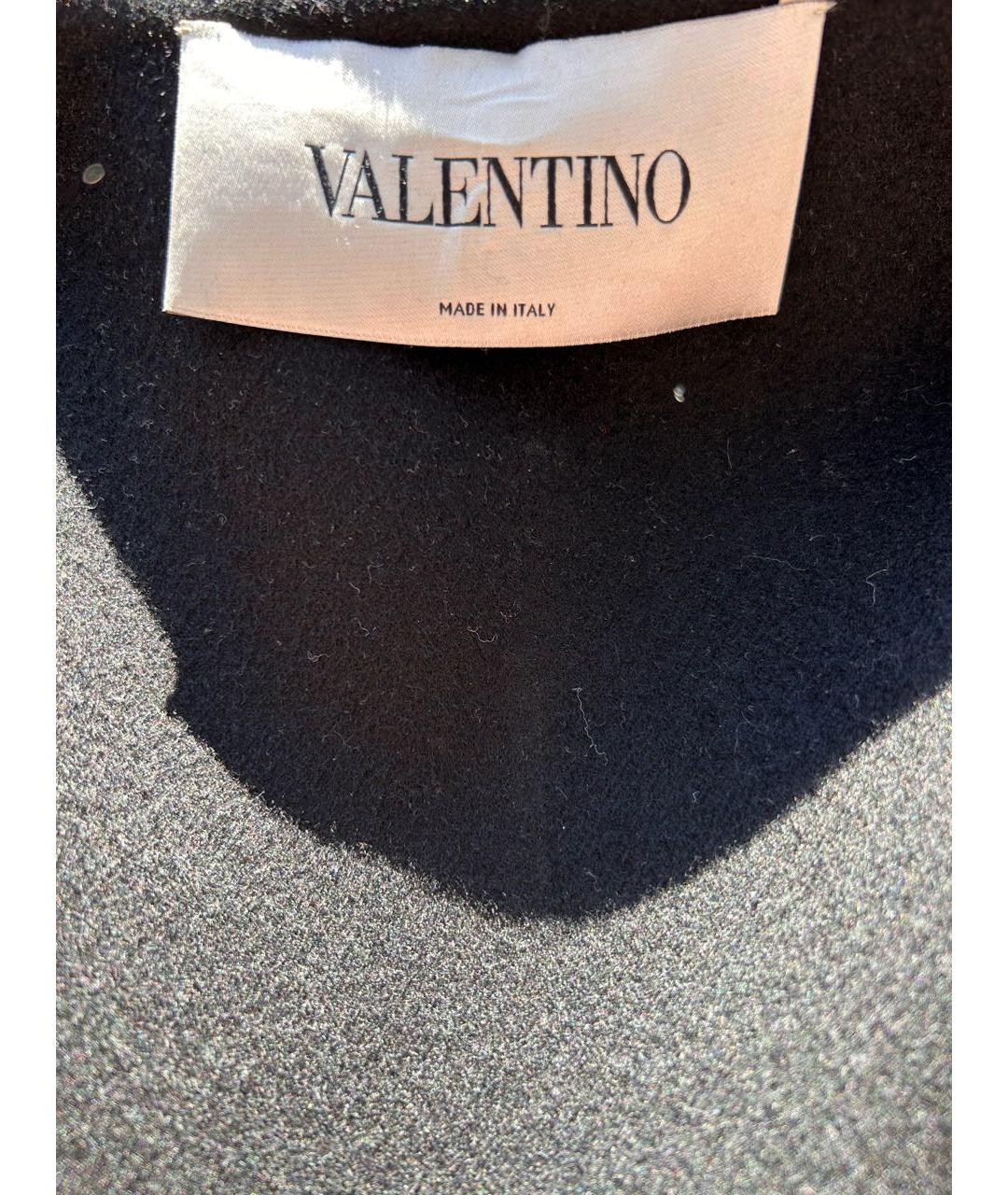 VALENTINO Черное шерстяное пальто, фото 3