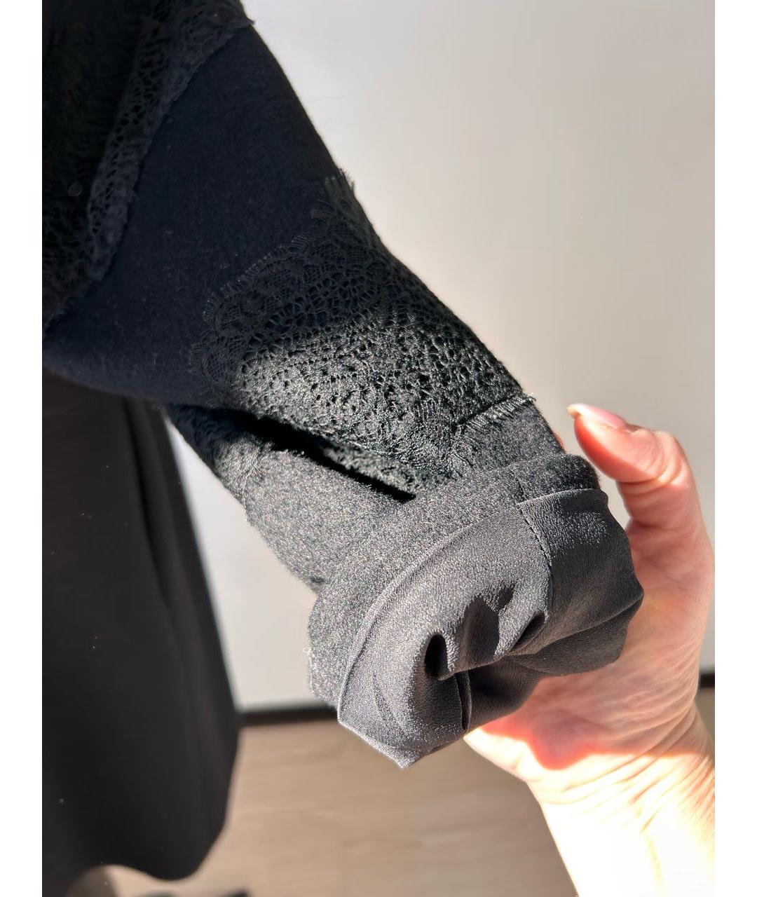 VALENTINO Черное шерстяное пальто, фото 6